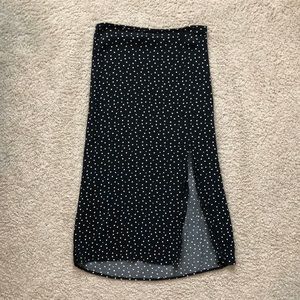Satin Midi Skirt